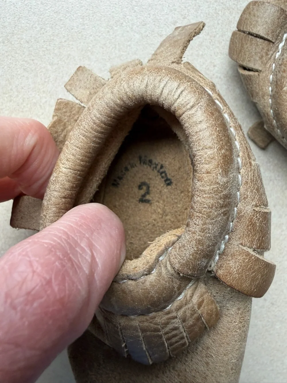 Baby Brown Moccasin Slip-On Shoes